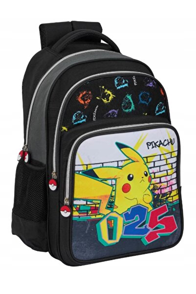 NO BRAND Pokemons - Rucsac cu graffiti Pikachu SF2433