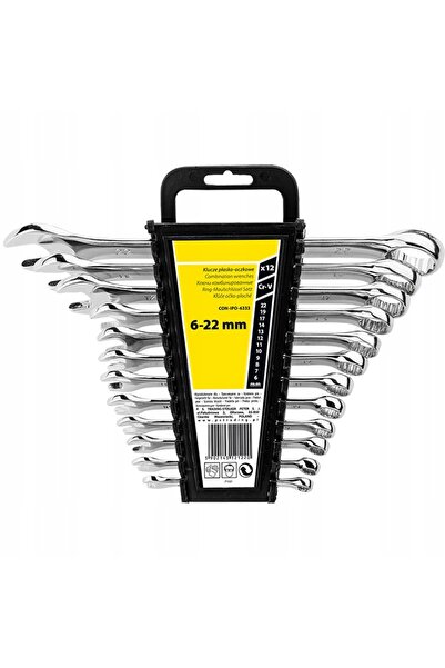 drel SET, SET DE CHEI PLATE 6-22mm 12 BUCĂȚI LUCRATE PRIN LĂCUIRE