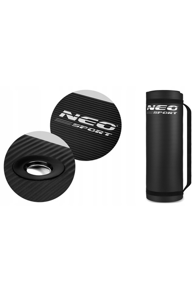 NO BRAND Saltea de fitness groasă 183 x 60 cm Neo-Sport - 192300 negru