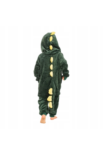 NO BRAND Pijamale pentru copii Kigurumi salopetă Costum de dinozaur Verde 105...