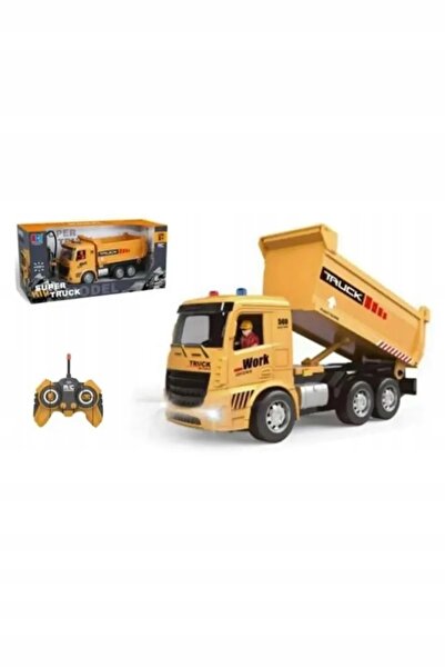 Swede MAȘINĂ DE CONSTRUCȚII JUCĂRIE, CAMION TELECOMANDAT CU LUMINI DE SEMNALI...