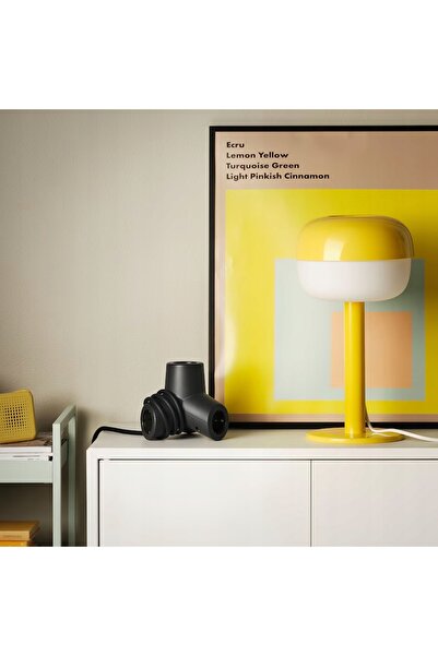 NO BRAND IKEA Prelungitor simplu 1,8 m 3 prize Gniazd gri