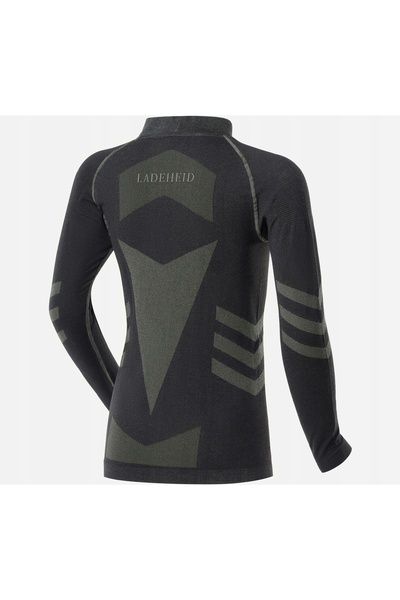 NO BRAND Tricou termoactiv LADEHEID Lenjerie termică pentru copii, negru, măr...