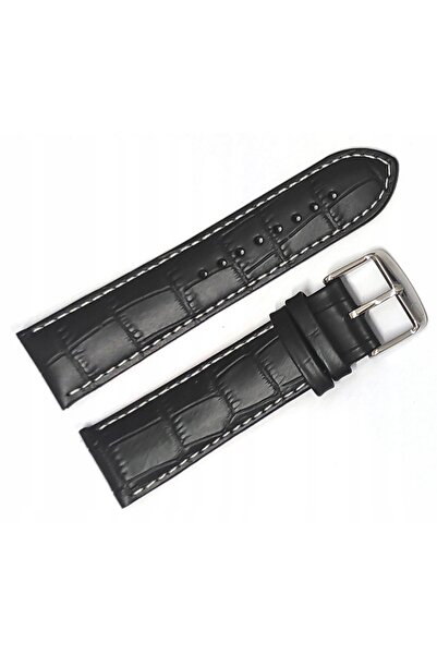 JORDAN KERR Curea de ceas din piele neagră mată ADRIATICA 24 mm Crocodil ADR2...