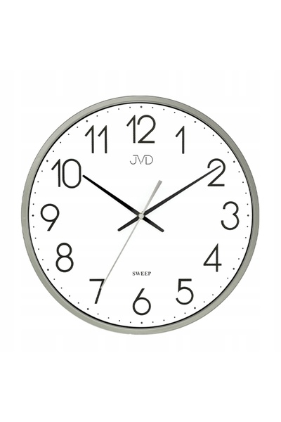 NO BRAND Ceas de perete gri, transparent, rotund, silențios, elegant JVD HX80...