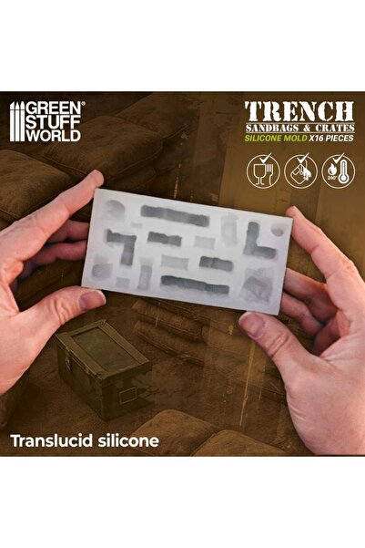 NO BRAND Silicone Molds - Trench Sandbags - saci de nisip din silicon