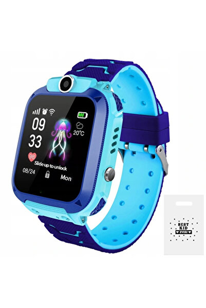NO BRAND Ceas inteligent pentru copii Smartwatch Q12/Q19/ D- Blue