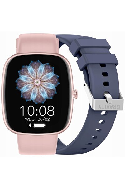 Gravity SMARTWATCH FEMININ APELURI SMS CUREA ROZ ALBASTRĂ