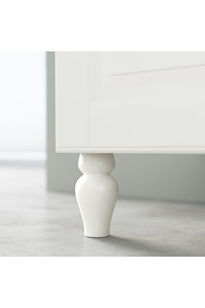 NO BRAND IKEA SIGGARP Noga picioare de mobilier albe 2 buc. 10cm