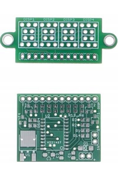 NO BRAND Termometru LED - 7 mm roșu, AV1697/1 PCB+ uP