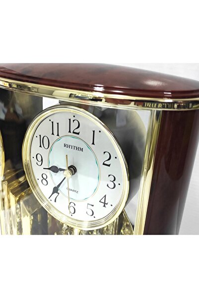 NO BRAND Ceas de mobilier RHYTHM cu pendul rotativ 20x24 cm
