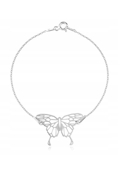 NO BRAND Brățară fluturi origami argint 925