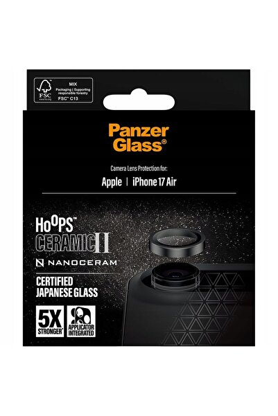 CARE by PanzerGlass® Sticlă ceramică pentru iPhone Air PanzerGlass Hoops Cera...