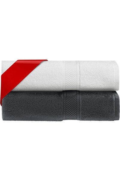 Homelevel Set de 2 prosoape de baie, 100% bumbac turcesc, 70x140 cm, 500 g/m²...