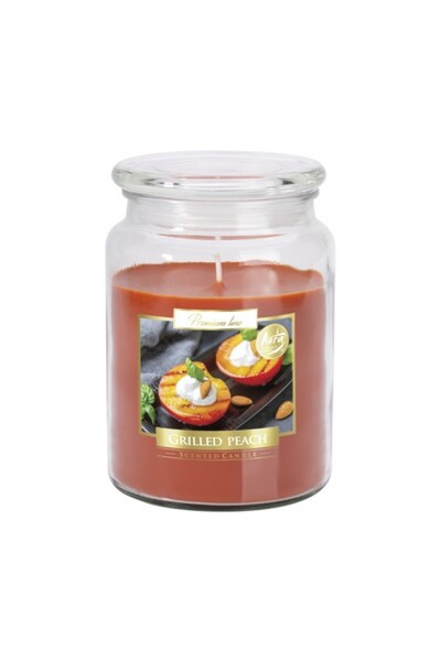 LCA Set 3 x Lumanare Parfumata in Borcan cu Capac Grilled Peach, 100 Ore