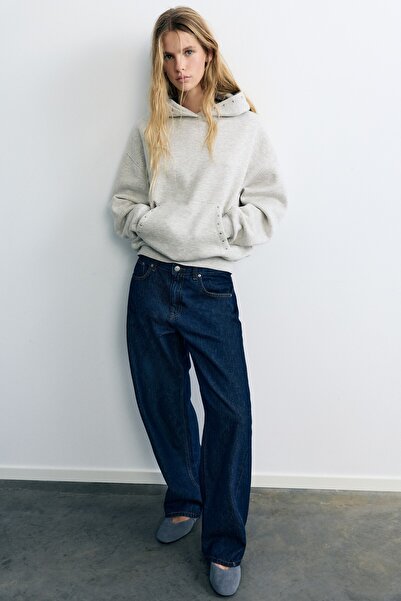 Pull & Bear Zımba detaylı kapüşonlu sweatshirt