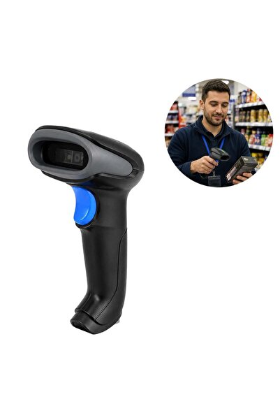 Tiwox VSK-118+ قارئ الباركود اللاسلكي ثنائي الأبعاد + دونجل USB صغير