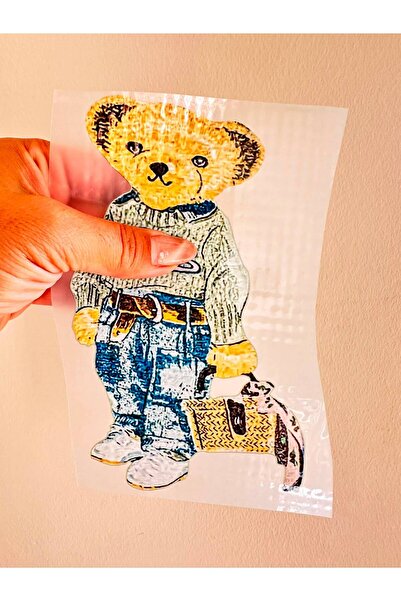 Gönülden Tasarım 18X11 cm Iron-On Transfer Print Bear Arma