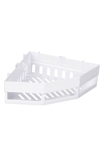 Zâna Casei Etajeră de colț pentru baie albă 27x19x6cm