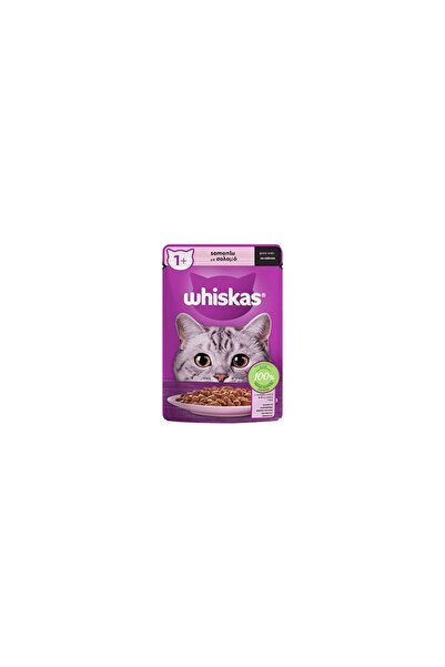 Whiskas Pouch Sos Içinde Somonlu Yetişkin Kedi Konservesi 12 x 85 gr