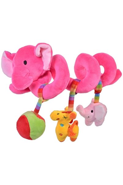 Next Zola ®   Spirală cu jucării pentru pătuț/cărucior, Elefant roz