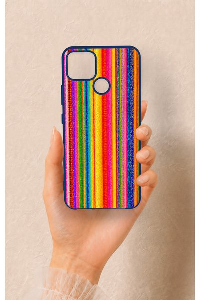 Vip Case Realme C25 Compatible Colorful Patterned Silicone Case