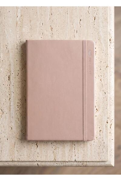 The Mia Striped Beige Notepad A5 21 X 15 cm