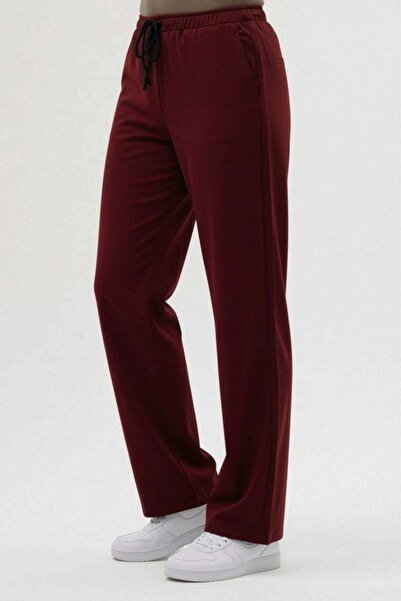 Owlet Medikal Lycra Burgundy Pipe Leg Scrubs Pants
