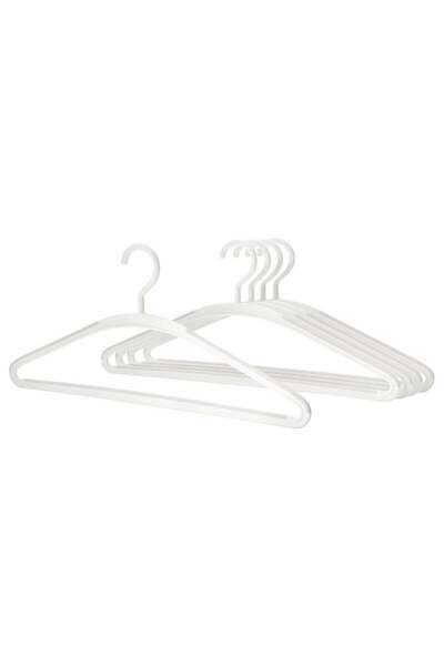IKEA Anti-Slip Clothes Hangers, White-Grey, 5 Pack