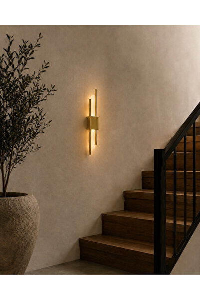 VEGA AYDINLATMA Square Aplik 50x8 cm LED Duvar Apliği Pilli ve Elektrikli Kullanım