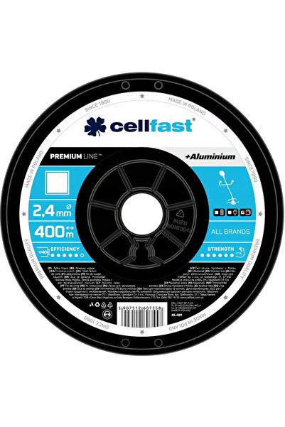 Cellfast ROLĂ DE FĂRĂ FIOURĂ PĂTRATĂ DE 2,4 MM, 400 M, PENTRU COSITOARE/MAȘIN...