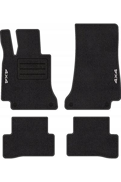 NO BRAND Covorașe auto cu logo 4x4 pentru Mercedes C W205 (2014 - 2021) set c...