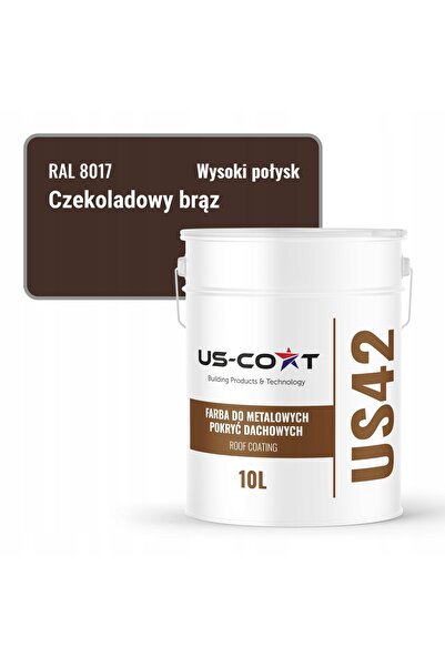 NO BRAND Vopsea pentru tablă de acoperiș din oțel zincat, bronz ciocolatiu RA...