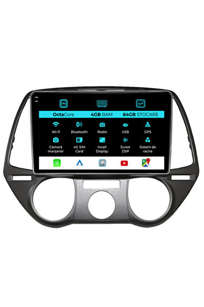 NavStore Ειδικό Σύστημα Πλοήγησης για Hyundai I20 (2008 - 2012), 9 ιντσών, 4G...