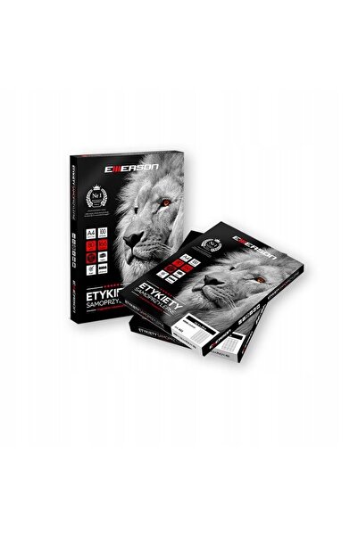 Emerson Etichete adezive Emerson, 52.5x29.6mm, 100 de coli, albe x 2 PACHETE