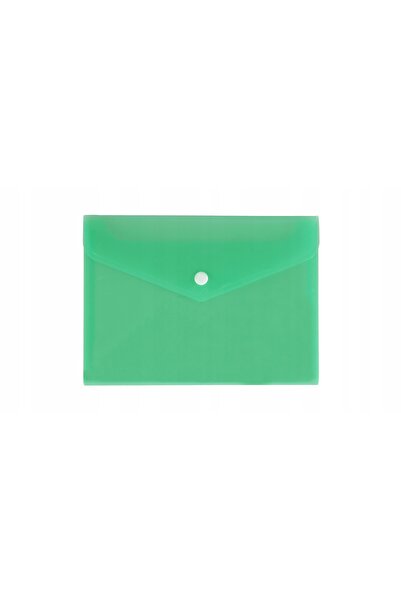 NO BRAND Dosar plic A5 cu capsă, verde transparent, Biurfol Satin x 24