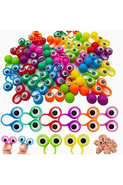 Choice 20pcs 20PCS Fun Wiggle Eyeball Puppet Finger Rings Plastic Party Souve...