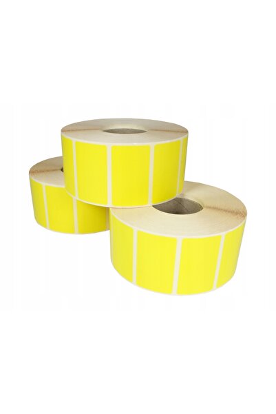 NO BRAND ETICHETE THERMICE 100x35 2000 BUCĂȚI Galbene