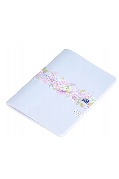 Oxford Caiet 60 de file, grilă, flori, flori complete, 5 în 1