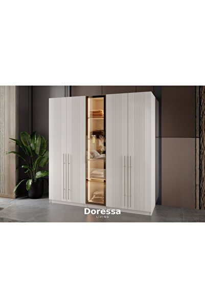 Doressa Living Yetna 5 Kapılı Reflekte Camlı Gardırop