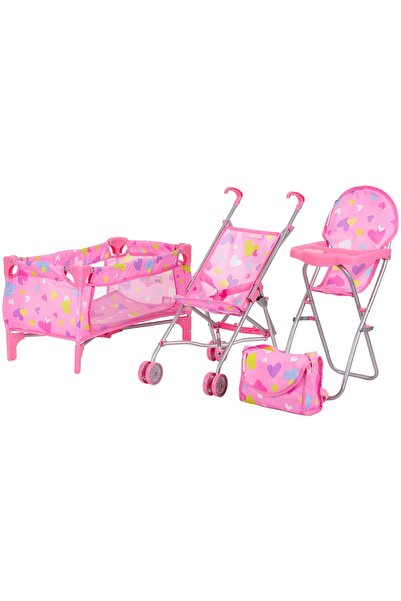 Chipolino Set jucarii pentru papusi Trixy 3 in 1 hearts