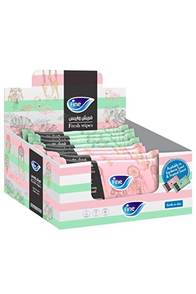 Generic Brand Fine Fresh wipes Pack of 8 x 20 sheet wipe, Tropical and Garden...