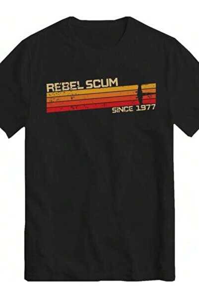 29CUN تي شيرت رجالي بتصميم عتيق "REBEL SCUM SINCE 1977" - قميص برسومات خيال ع...