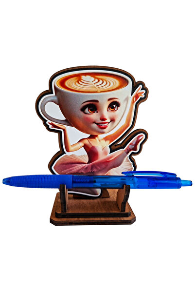 OEM Figurina Brainrot Ballerina Cappuccina12.5 cm, lemn