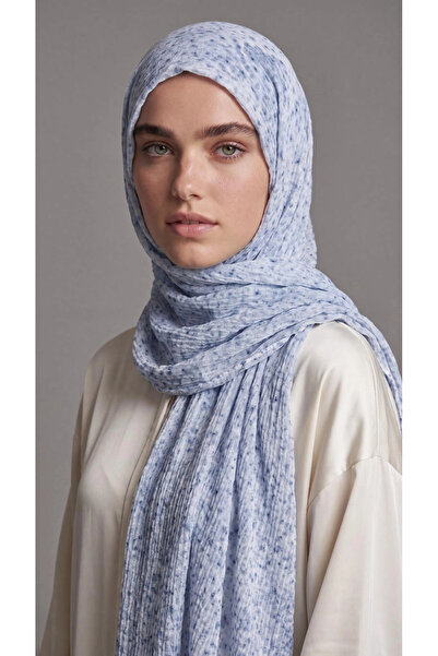 Levidor Muslin Spotted Shawl Ice Blue