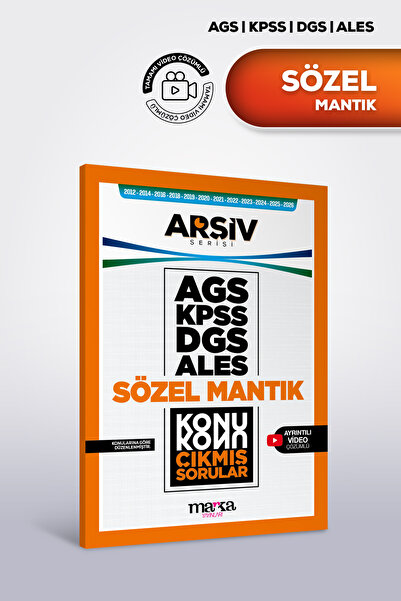 Marka Yayınları AGS KPSS DGS ALES SÖZEL MANTIK Konu Konu Çıkmış Sorular