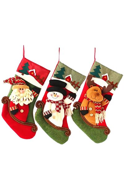 Generic Brand 18" Christmas Stocking Classic Large Stockings Santa, Snowman, ...