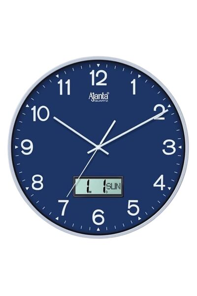 Generic Brand Ajanta Home Décor Wall Clock 9167 – Blue | Silent Sweep Quartz ...