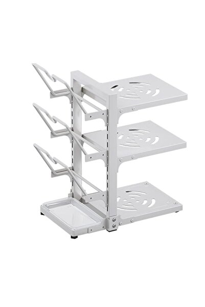 Generic Pot and Pan Organizer, Multifunctional Pot and Pan Organizer Rack, Ad...