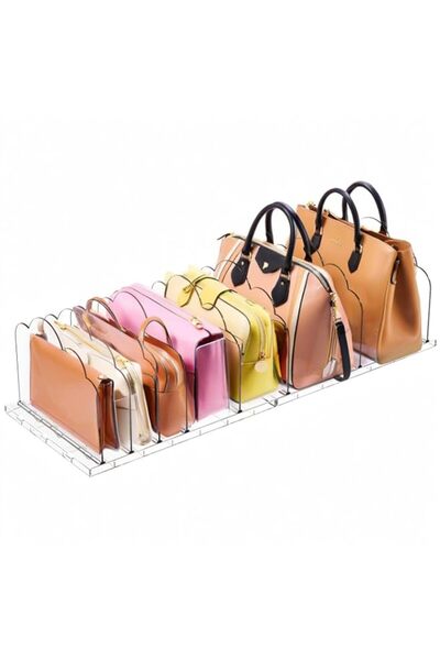 Generic Angju Adjustable Clear Purse Organizers for Closet, 2 Pack Acrylic Sh...